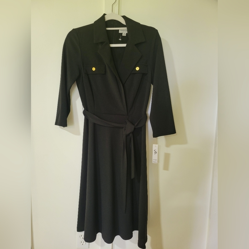 Shelvy Palmer Black Belted Dress